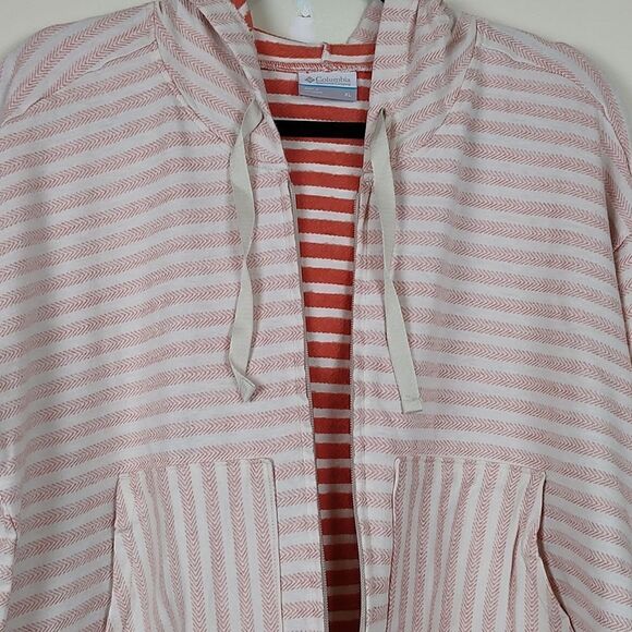 Columbia Striped Full Zip Hoodie Jacket Size XL - Picture 9 of 13